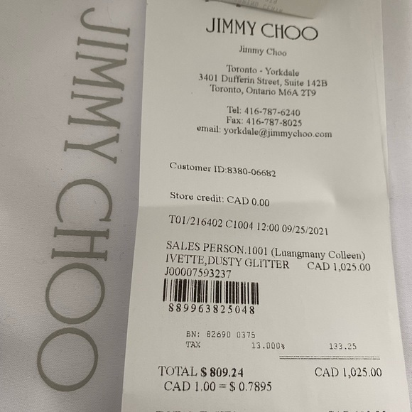 Jimmy Choo Ivette Glitter Heels (size 37) *NWT - Picture 6 of 7